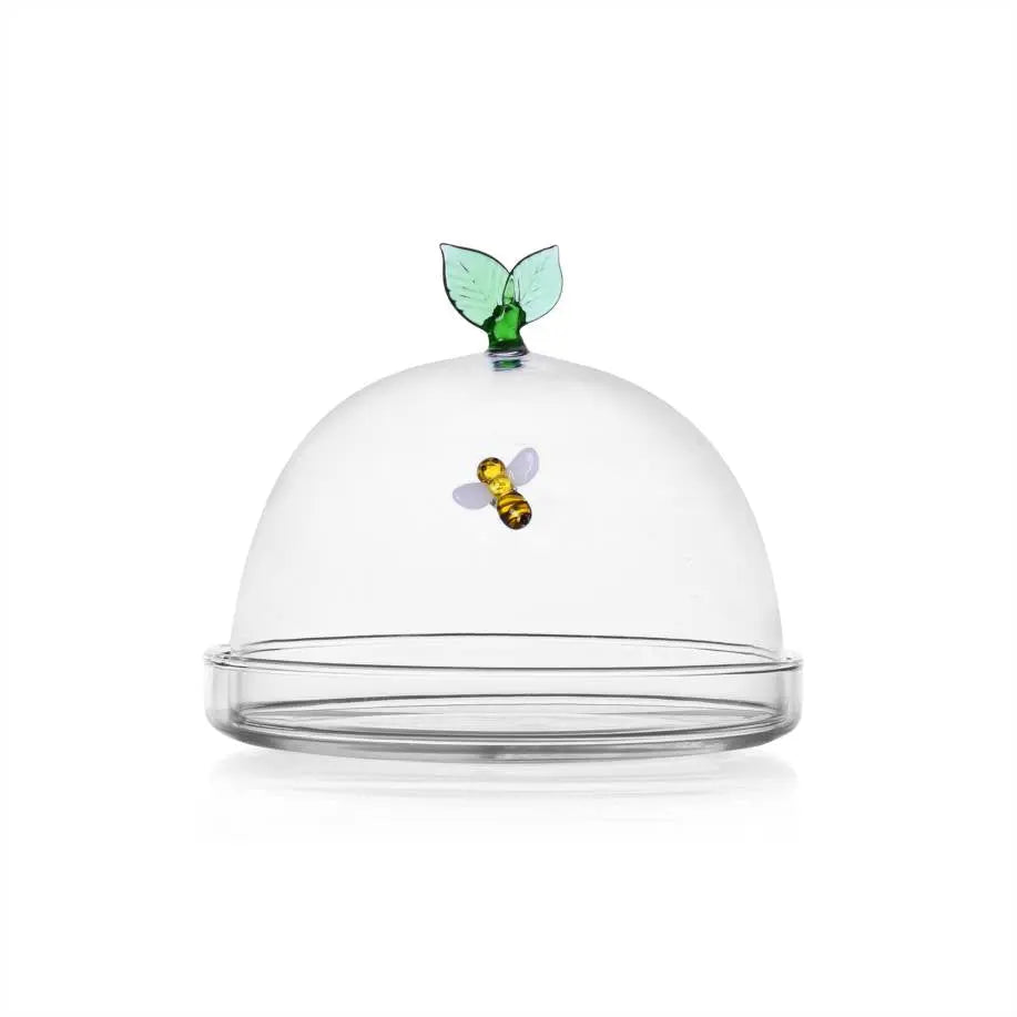 Garden Picnic Dome Dish with butterfly ICHENDORF MILANO