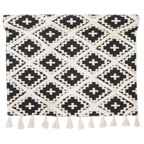 Black & White Hand Woven Rug