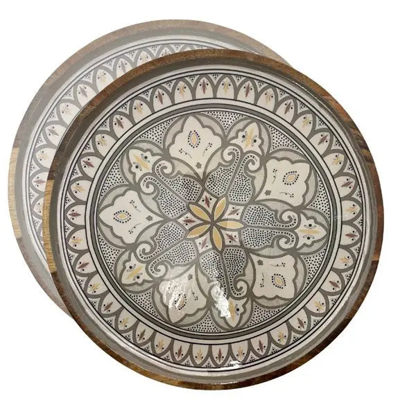 Mango Wood Moroccan Plate By Room