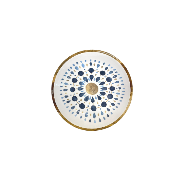 Blue Mandala Mango Wood Plate