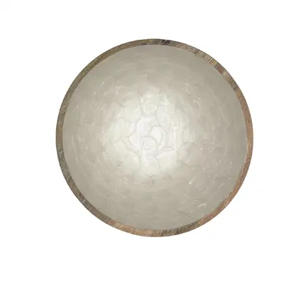 White Pearl Mango Wood Bowl By Room
