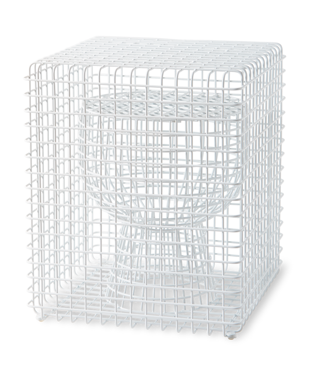 zig zag wire stool