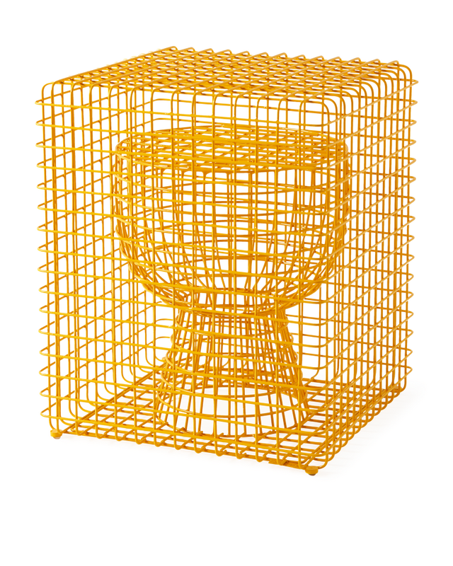 zig zag wire stool