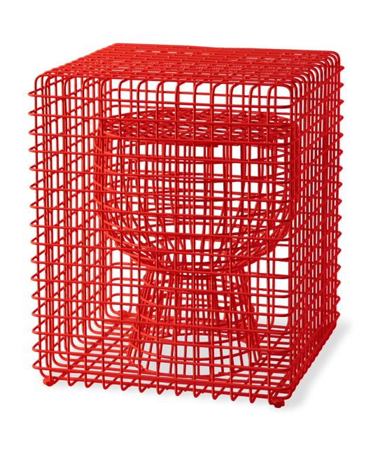 zig zag wire stool