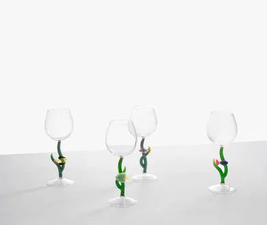 Marine Garden stemmed glass (6 pcs) ICHENDORF MILANO