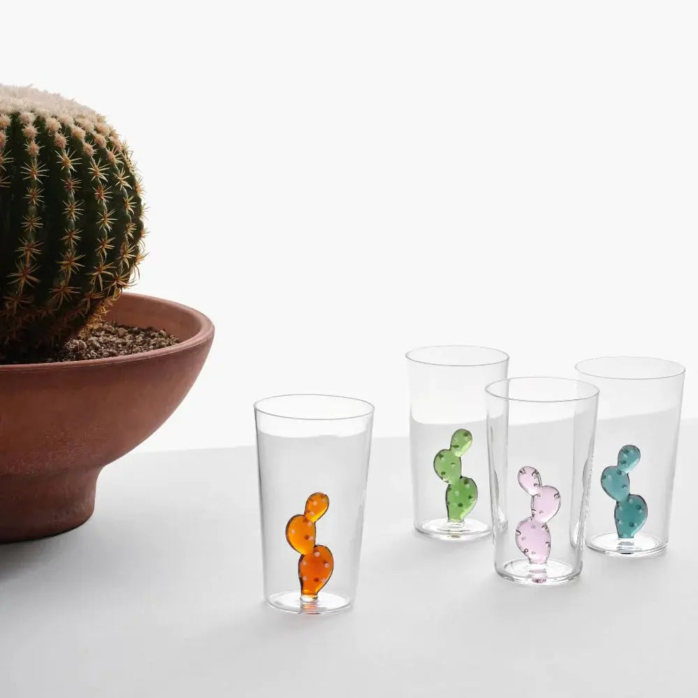 Desert Plants stemmed cups (6 pcs) ICHENDORF MILANO