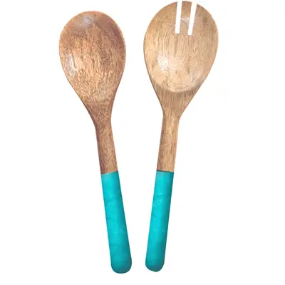 Petrol Blue Pearl Mango Wood Bowl By Room