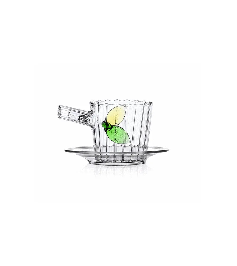 Green wood leaf cups (set of 6) ICHENDORF MILANO