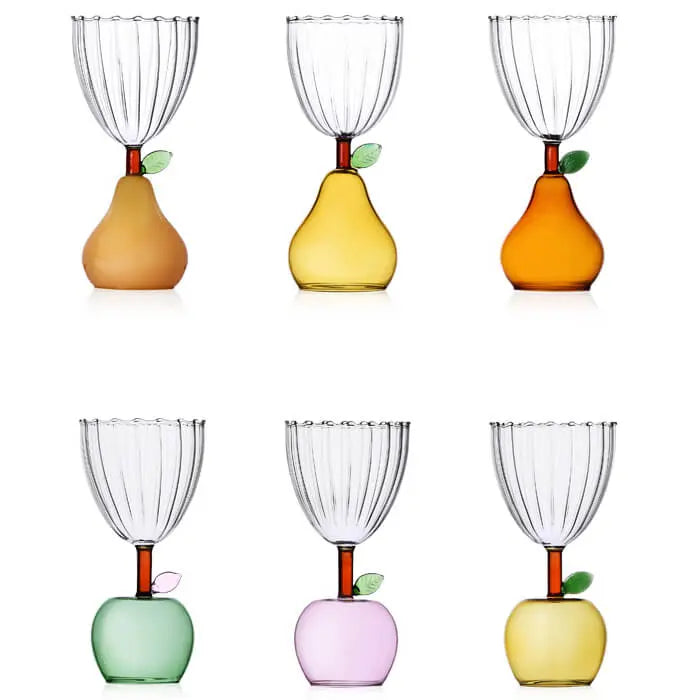 Pears stemmed glass (6 pcs) X KLUSIVE STORE