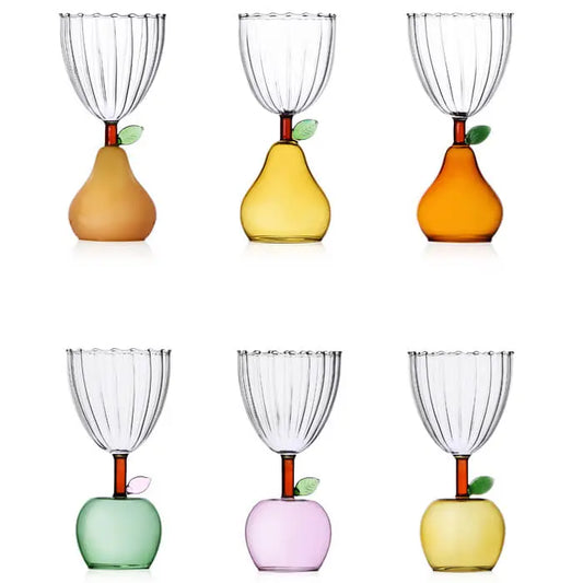 Pears stemmed glass (6 pcs) X KLUSIVE STORE