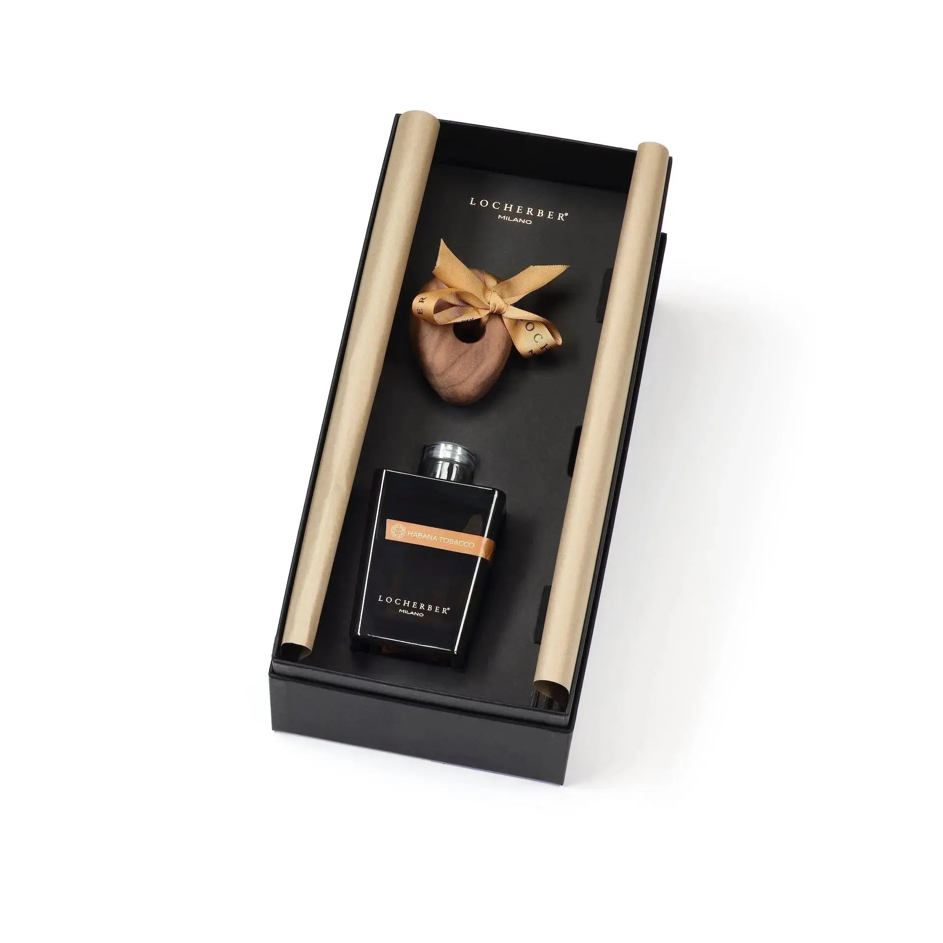 Agathis Amber wood stone box 250ml Locherber Milano Jordan
