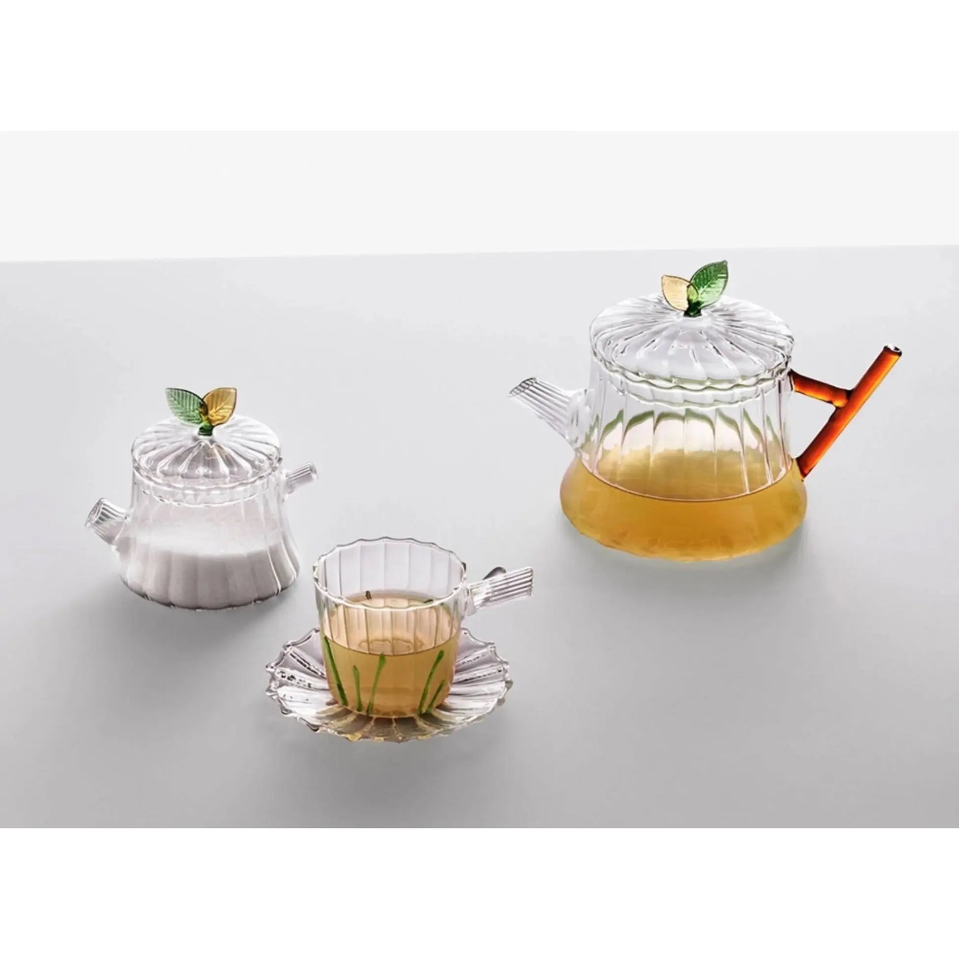 Green wood leaf tea cups (set of 6) ICHENDORF MILANO