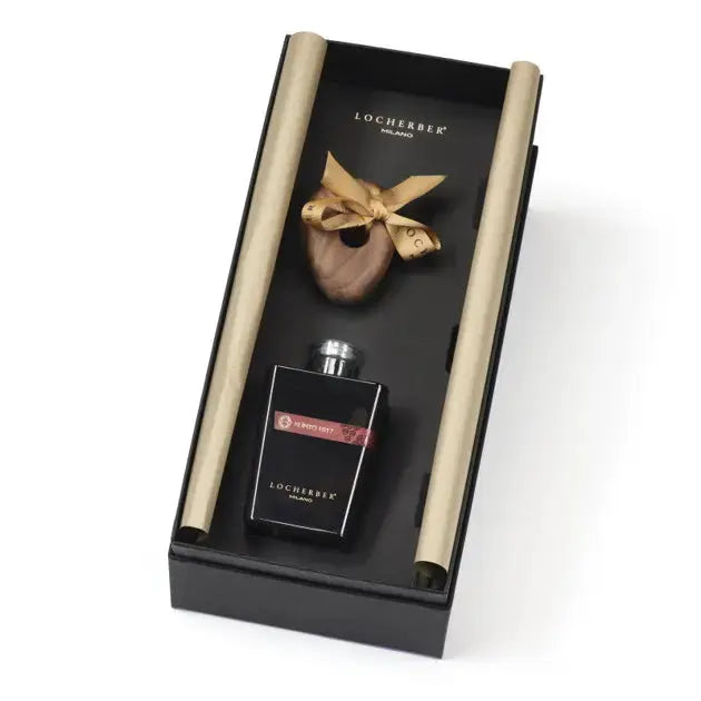 Black Karthago wood stone box 250ml Locherber Milano Jordan