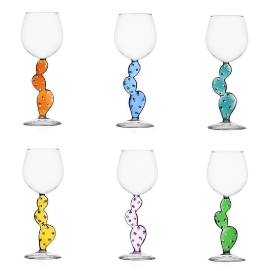 Desert Plants stemmed glass (6 pcs) ICHENDORF MILANO