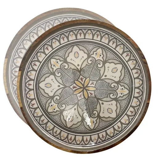 Mango Wood Moroccan Plate By Room