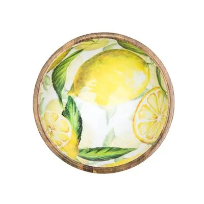 Lemon Mango Wood Bowl By Room