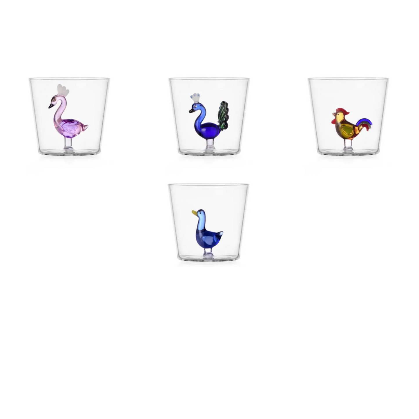 Beautiful Birds cups [set of 4]