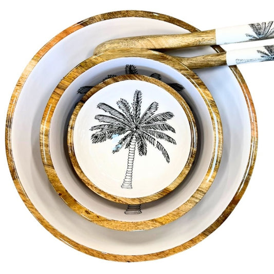 Palm Tree Mango Wood Bowls