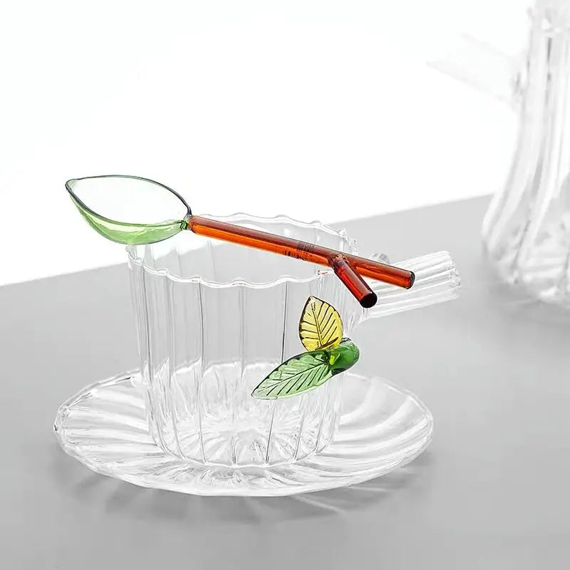 Green Wood Glass Spoon set [6 pcs] ICHENDORF MILANO