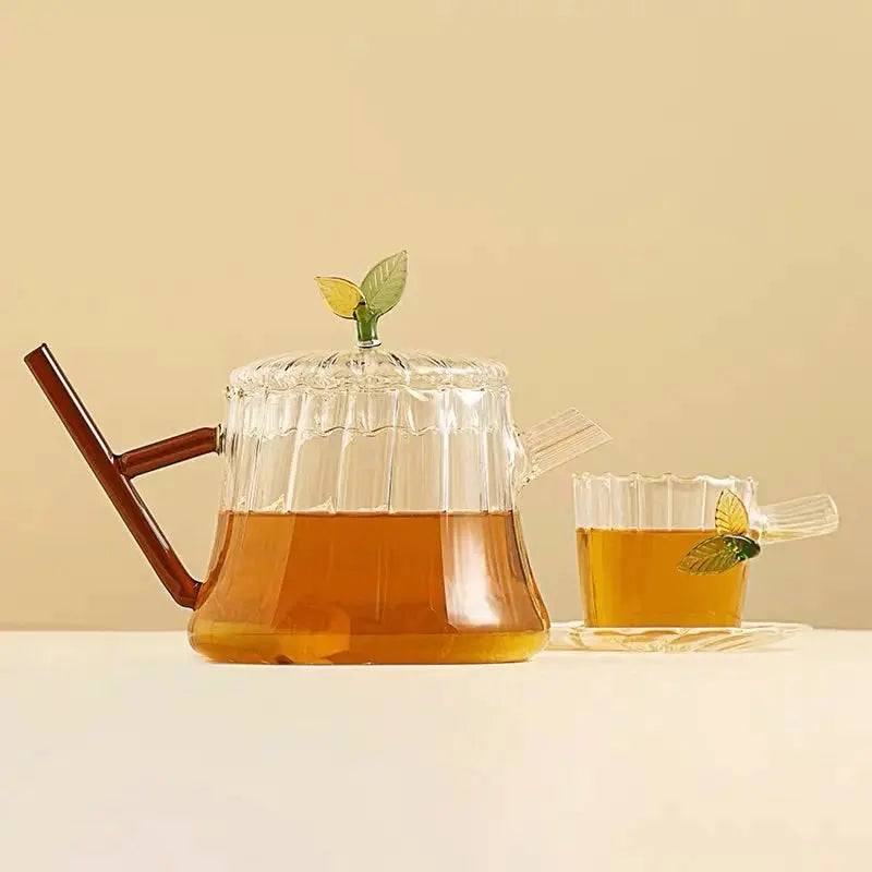 Green wood leaf tea cups (set of 6) ICHENDORF MILANO