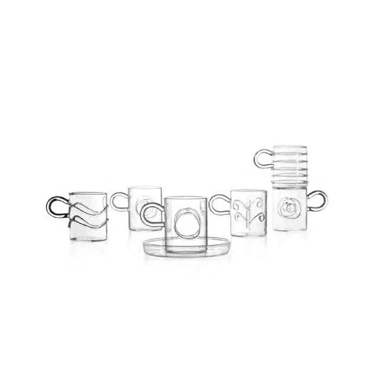 Deco coffee cups with saucer (6 pcs) ICHENDORF MILANO