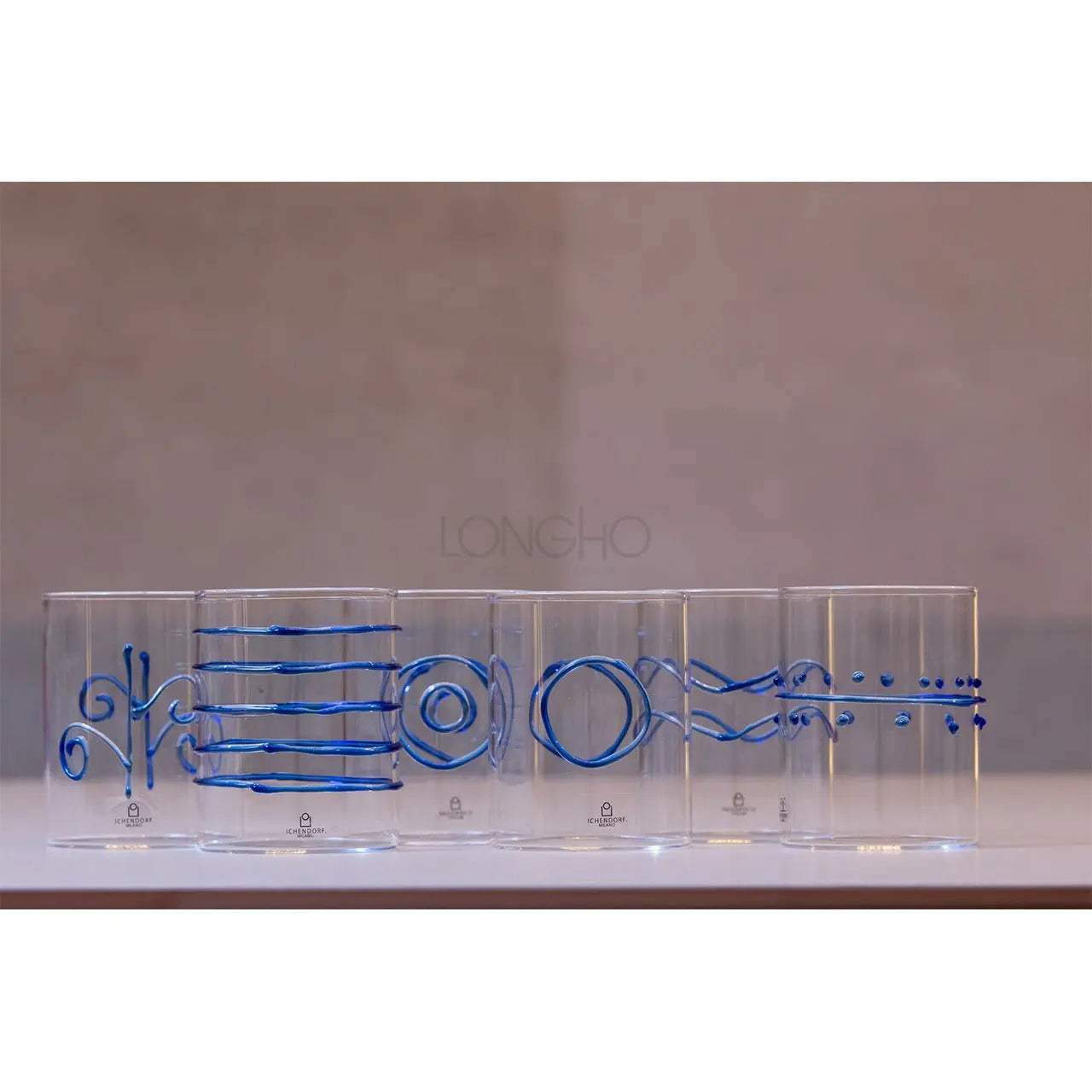 Deco Blu water cups (6 pcs) ICHENDORF MILANO